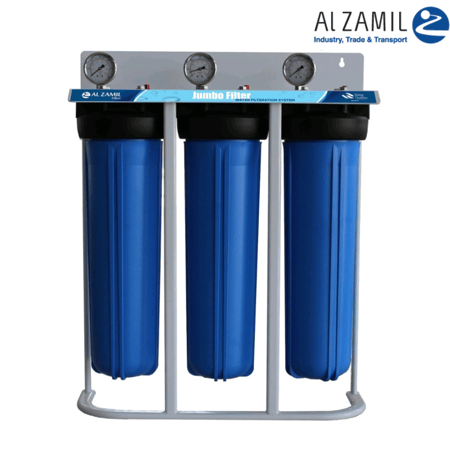 فلتر ALZAMIL أزرق ثلاثي لخزانات المياه
