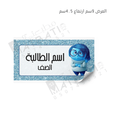 ملصق اسم  12 حبة | S012