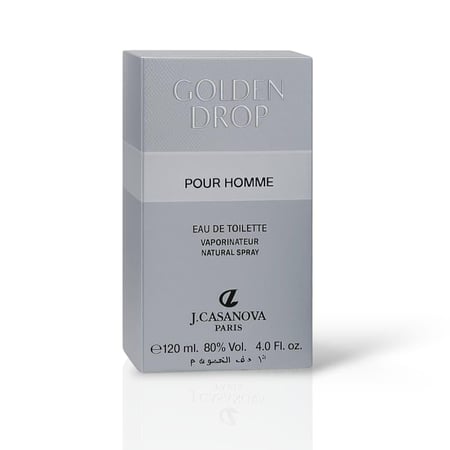 عطر قولدن دروب الرجالي 120مل مركز من ج.كازانوفا