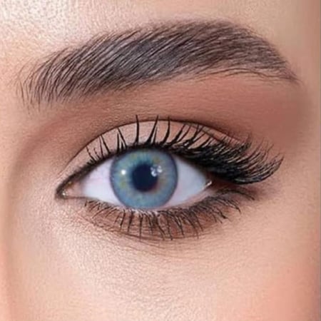 دوللي عدسات لاصقة شهرية ازرق فاتح
