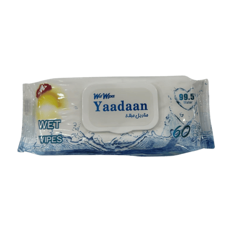 يادان مناديل اطفال واتر وايبس 60 منديل