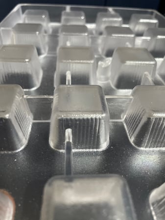 قالب مربع شوكلاته اكريلك