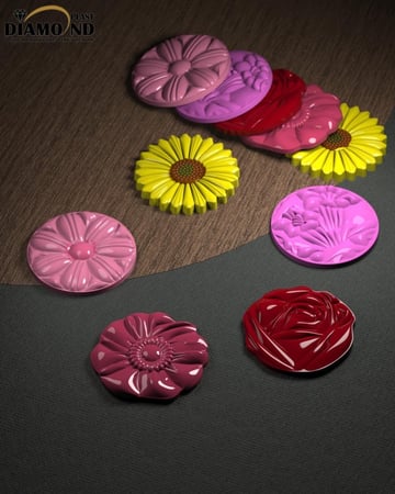 قالب اكريلك ورد