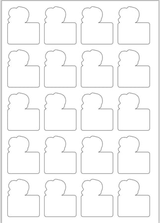 لوقو طباعة  4*5 سم