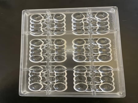 قالب شوكلاته  مربع ببلز اكريلك