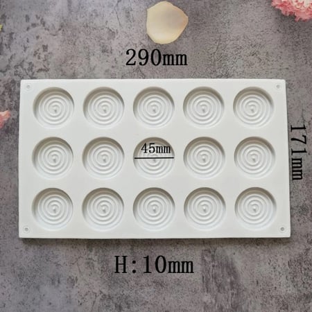 قالب حلزوني دائري سيلكون