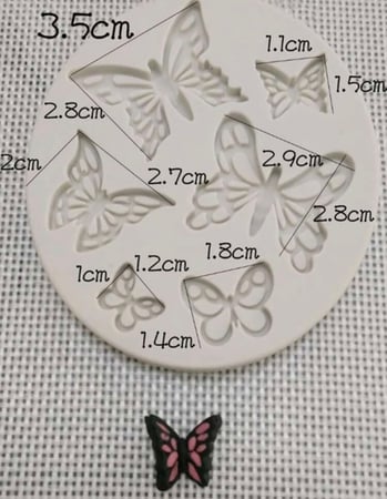 قالب فراشة لتشكيل عجائن السكر