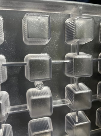 قالب مربع شوكلاته اكريلك