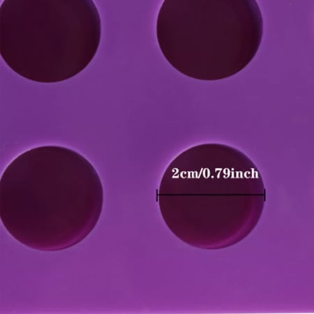 قالب شوكولاتة سيلكون دوائر صغيرة