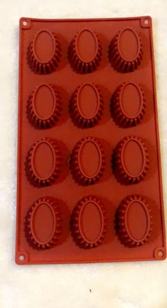 قالب شوكلاته بيضاوي سيلكون