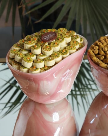 صينيه شوكلاته زجاج