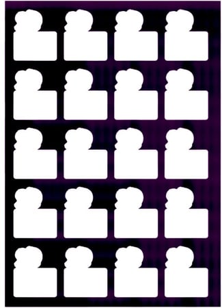 قالب طباعه شوكلاته كرت