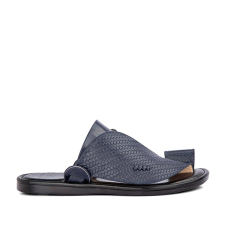 نعال شرقي طبي من الجلد الكحلي الطبيعي - صناعة وطنية