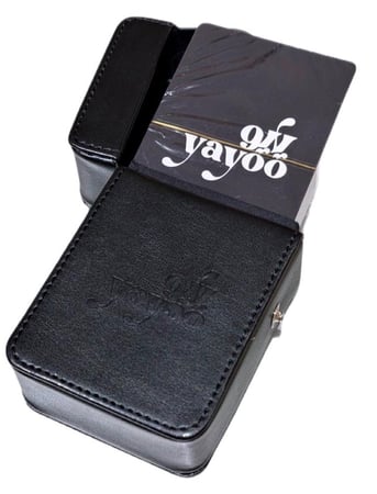 ورق مع علبة فاخره-الاسود