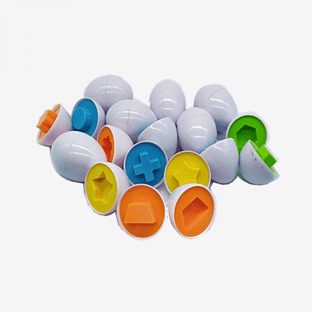 بيض الأشكال المتطابقة للتعليم بمنهجية المنتسوري في تربية الأطفال