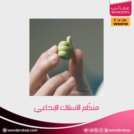 منظّم الأسلاك الإبداعي