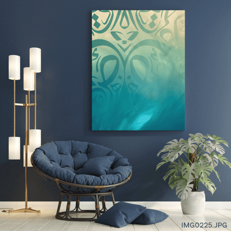 منقوشة فيروزية - (T-IMG0225)