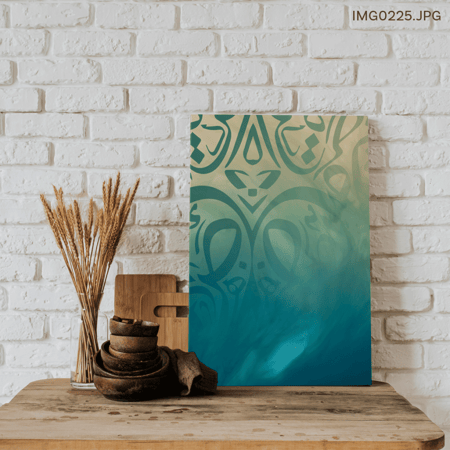 منقوشة فيروزية - (T-IMG0225)