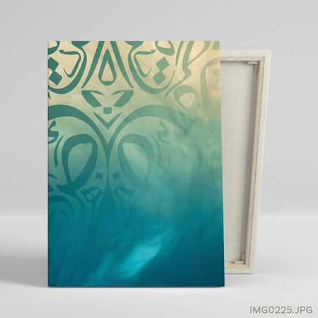 منقوشة فيروزية - (T-IMG0225)