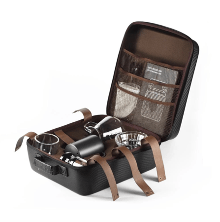 شنطة أدوات القهوة المقطرة المتكاملة للسفر  و الرحلات 12 قطعة - V60 Tools Bag