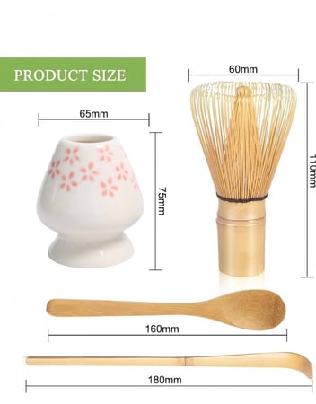 مجموعة ادوات الماتشا ( 4 قطع)