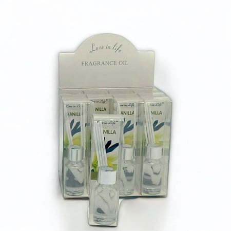 مجموعة 12 من الفواحات الاعواد الميني برائحة الفانيلا العطريه المنعشة