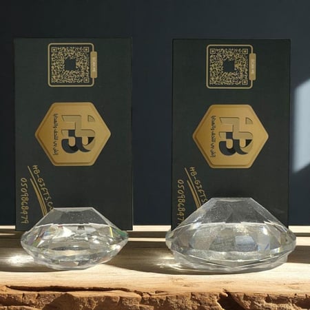 حامل كريستال للبطاقات للمناسبات في الاستقبالات