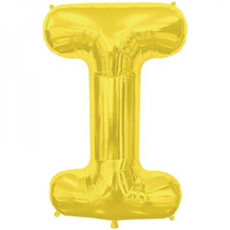 بالون هيليوم حرف I مقاس 40 إنش ذهبي