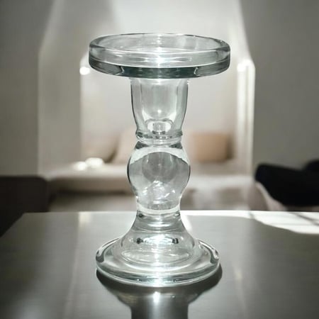 شمعدان زجاجي انيق