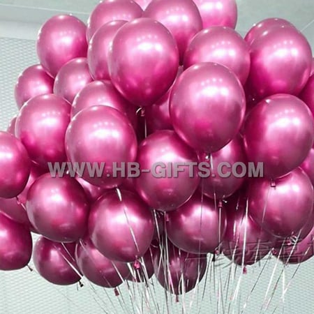 مجموعة 50 بالونات كروم ملونة | Chrome Balloons Mix Colors 50 pieces