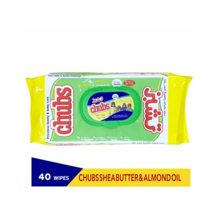 تشيز مناديل العائلة عبوة زبدة الشيا و زيت اللوز 40 كيس