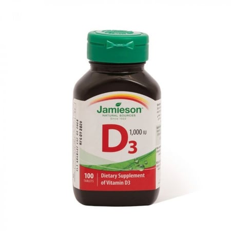 جاميسون، فيتامين د 1000 وحدة دولية، للحفاظ على صحة العظام - 100 قرص