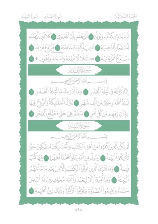 جزء عم pdf - حفظ اسرع وطريقة اسهل - من سورة النبأ الى سورة الناس