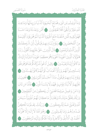 مصحف مظلل من سورة المؤمنون الى سورة الروم المجلد السادس - برواية حفص PDF