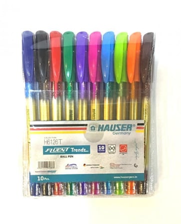 علبة اقلام حبر ملونة 10 الوان هوزر المانيا
