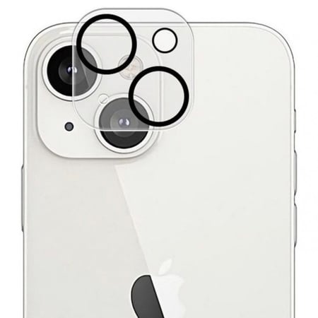 لاصقة حماية زجاجية لعدسة الكاميرا لهاتف أبل آيفون 13 شفاف