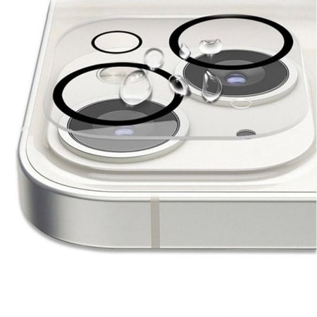 لاصقة حماية زجاجية لعدسة الكاميرا لهاتف أبل آيفون 13 شفاف