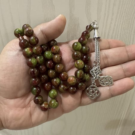 سبحة بكلايت بلجيكي لون فستقي( بيستاشيو)