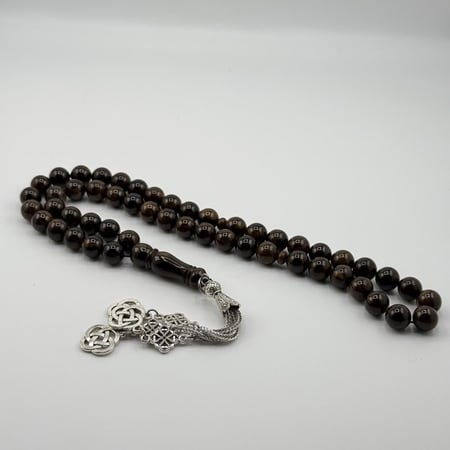 سبحة بكلايت بلجيكي لون بني (جلكسي)