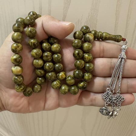 سبحة بكلايت بلجيكي لون (زيتي)