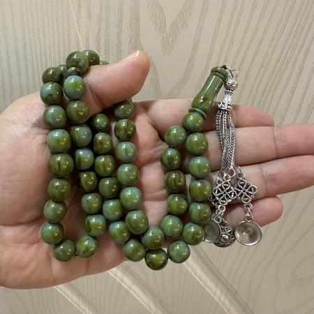 سبحة بكلايت بلجيكي أخضر ( داكن )