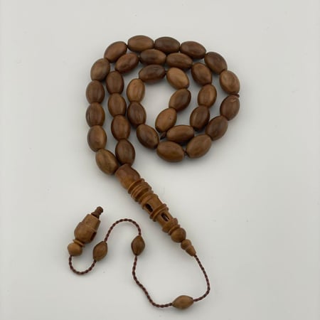 سبحة ثمرة خشب الكوك قصة بيضاوي