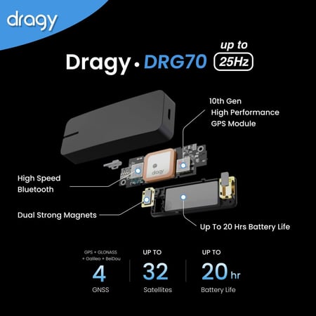 جهاز دراقي Dragy لقياس تسارع السياره