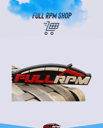 ميدالية مفاتيح بشعار الكراج ( FULL RPM )