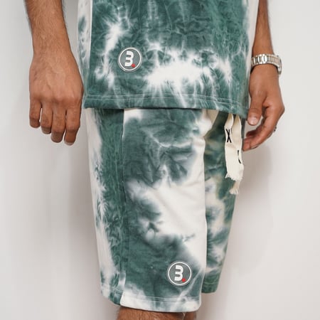 طقم قطن شورت اخضر