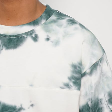 طقم قطن شورت اخضر