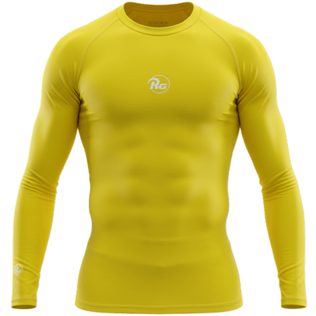 مشد تيشرت ار جي كم طويل اصفر RG