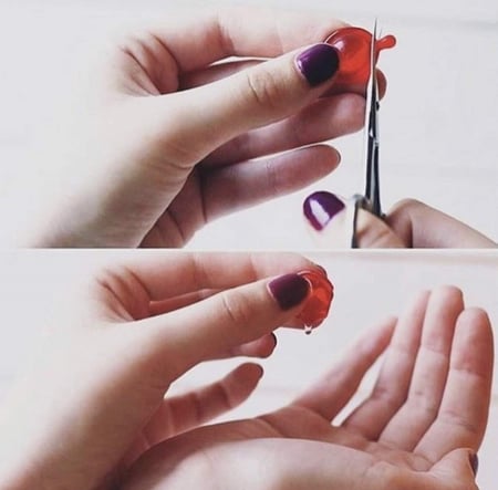 كبسولات مركزة ومغذية للشعر