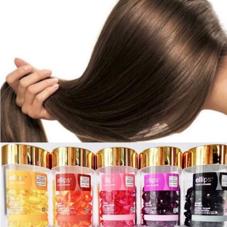 كبسولات مركزة ومغذية للشعر