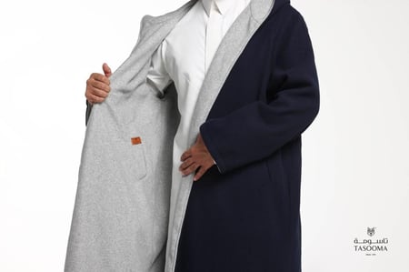 P3 فروة من تاسومة دبل فيس بهودي 41007 NAVY-B